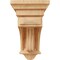 Ekena Millwork 5 1/2"W x 5 1/2"D x 10"H Raised Fluting Corbel, Red Oak COR05X05X10RARO - alternate 2